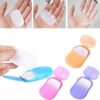 Travel Disposable Paper Soap - Scented Mini Soap Sheets (20pcs) for Hand and Bath Cleaning - Image 2