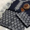 3PC Soft Cotton Lawn Dress – Sequin Embroidered Shirt, Contrasting Chiffon Dupatta & Trouser - Image 2