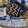 Crinkle Chiffon Wedding Dress for Girls – Pearl & Heavy Embroidery with Embroidered Organza Dupatta - Image 8