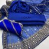 New Fancy 4-Piece Dress Collection – Kataan Silk Shirt & Trouser with Embroidered Organza Dupatta and Clutch - Image 5
