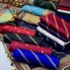 4-Piece Unstitched Wedding Dress for Women - Shamooz Silk Shirt, Kataan Silk Trouser, Organza Embroidered Dupatta & Fancy Khussa - Image 6