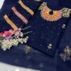 New Women’s Collection - Handmade Zaari Beads & Gotta Work Organza Shirt with Matching Organza Dupatta – Unstitched 2-Piece Dress - Image 5