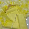 Elegant Kataan Silk 3-Piece Unstitched Dress Collection for Women - Plain Shirt, Trouser & Net Work Dupatta with Neckline - Image 13