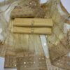 New Fancy 4-Piece Dress Collection – Kataan Silk Shirt & Trouser with Embroidered Organza Dupatta and Clutch - Image 8
