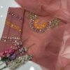 New Women’s Collection - Handmade Zaari Beads & Gotta Work Organza Shirt with Matching Organza Dupatta – Unstitched 2-Piece Dress - Image 8