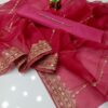 3-Piece Unstitched Dress for Women - Kataan Silk Shirt & Trouser with Organza Embroidered Dupatta and Neckline - Image 8