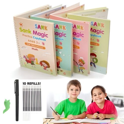 Sank Magic Book  pack of 4 With  10 refill & pen