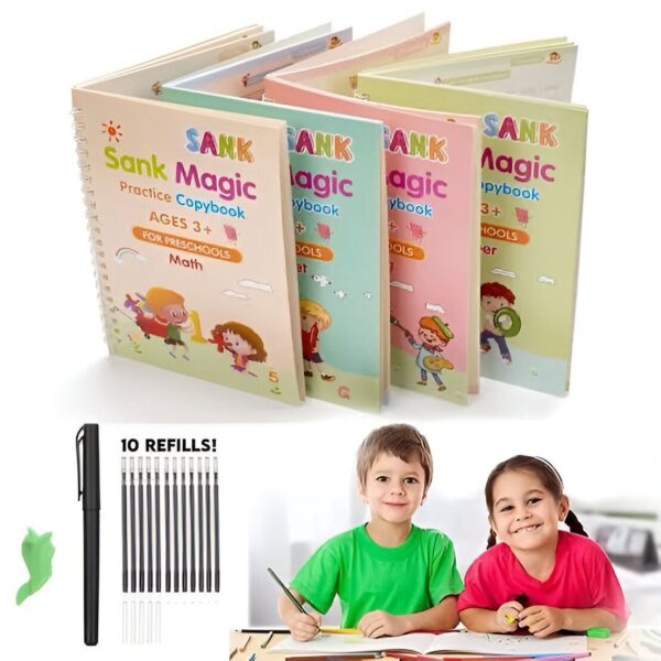 Sank Magic Book  pack of 4 With  10 refill & pen