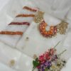 New Women’s Collection - Handmade Zaari Beads & Gotta Work Organza Shirt with Matching Organza Dupatta – Unstitched 2-Piece Dress - Image 10