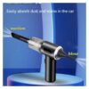 Powerful Rechargeable 3-in-1 Dual Mode Cordless Handheld Vacuum Cleaner with LED Light - Black - Image 8