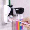 Wall-Mount Toothpaste Dispenser & 5-Slot Toothbrush Holder - Image 2