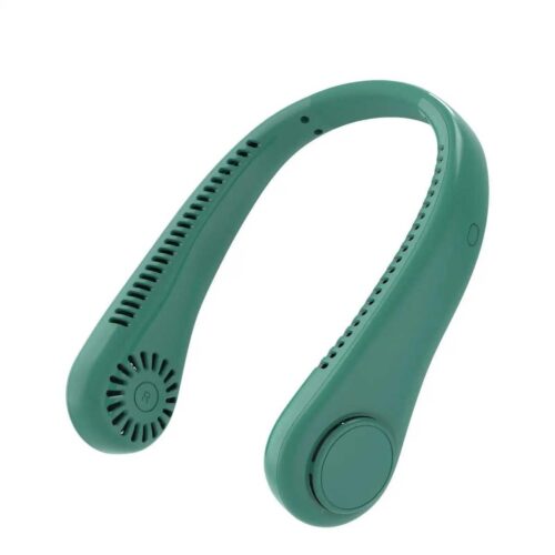 Rechargeable Bladeless Neck Fan – Portable Wearable Air Cooler
