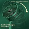 Portable Rechargeable USB Table Fan – Foldable, Silent, 3-Speed Adjustable Desk Fan - Image 3