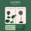 Portable Rechargeable USB Table Fan – Foldable, Silent, 3-Speed Adjustable Desk Fan - Image 7