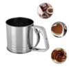 Stainless Steel Flour Sifter Cup – 9.5” Manual Sieve with Handle & Measuring Scale - Image 5